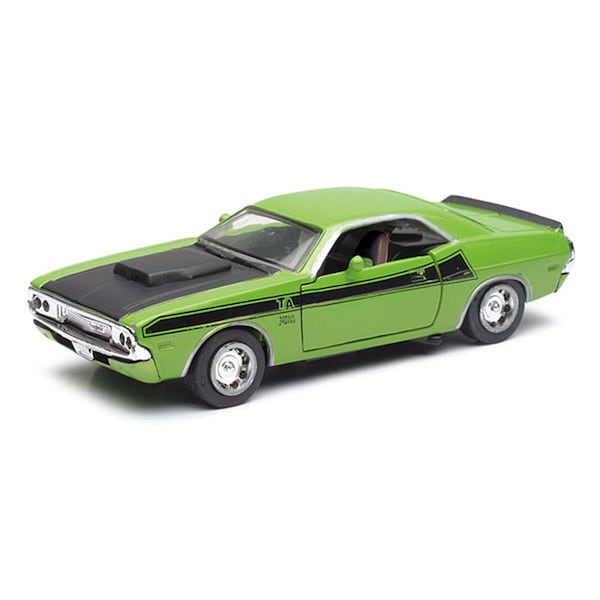 New-Ray Toys 1970 Dodge Challenger TA In Green And Black, 12PK 50533C - main